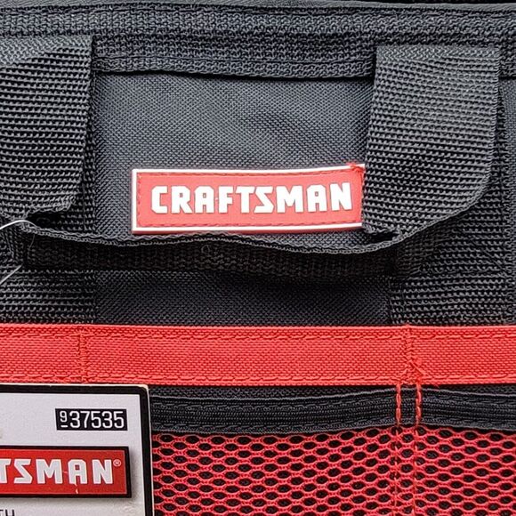 Craftsman Large Mouth 13 inch 6 Pockets Durable Tool Bag for Small Tools 513100 - Picture 3 of 16
